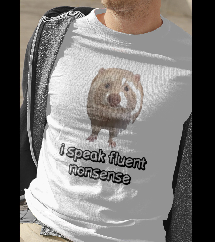 Cringey Albino Raccoon I Speak Fluent Nonsense T-Shirt