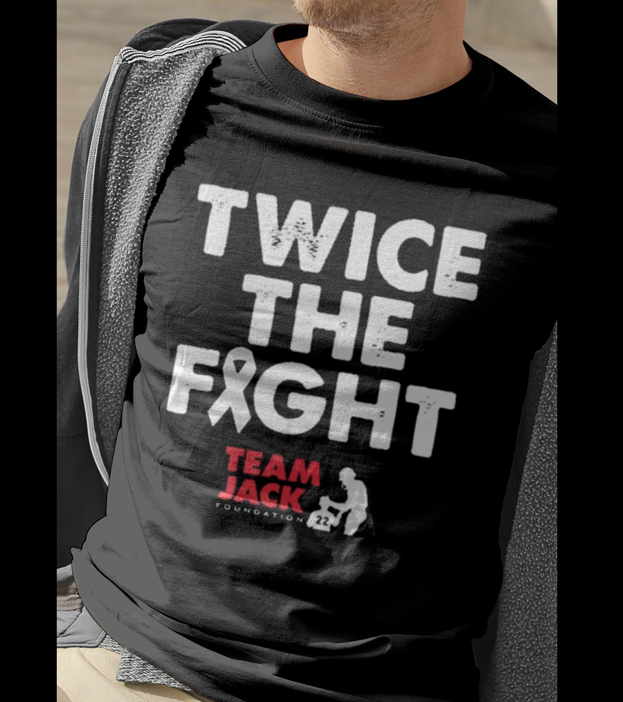 Twice The Fight Team Jack Foundation 22 Ribbon T-Shirt