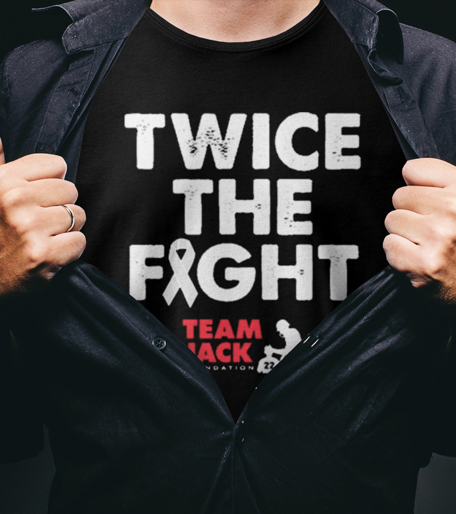 Twice The Fight Team Jack Foundation 22 Ribbon T-Shirt