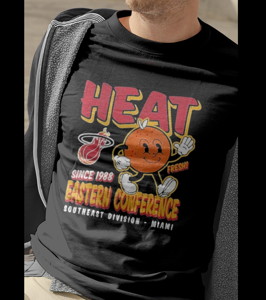 HEAT Since 1988 Eastern Conference Southeast Division Miami Fresh T-Shirt