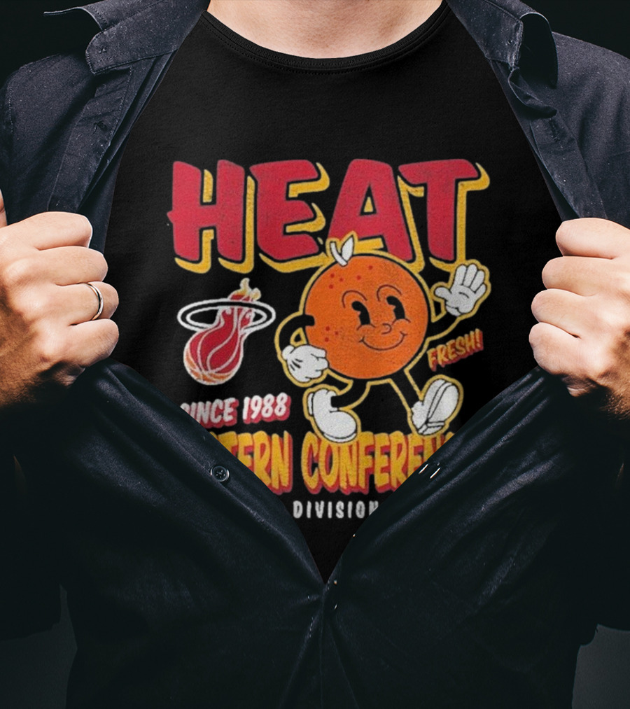 HEAT Since 1988 Eastern Conference Southeast Division Miami Fresh T-Shirt