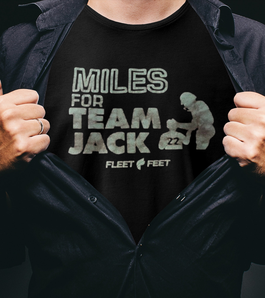 Miles For Team Jack Fleet Feet 22 Vintage 2005-2025 T-Shirt