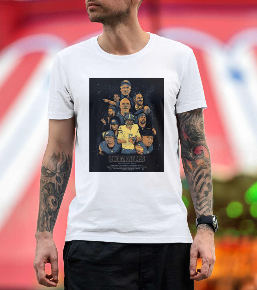 Washington Commanders NFL September 2024 Premiering at Commanders Field Landover Maryland T-Shirt