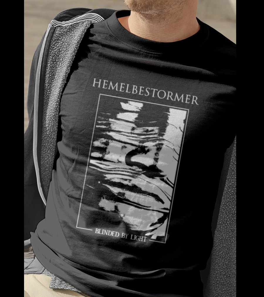 Hemelbestormer Blinded By Light Abstract Black And White Graphic T-Shirt