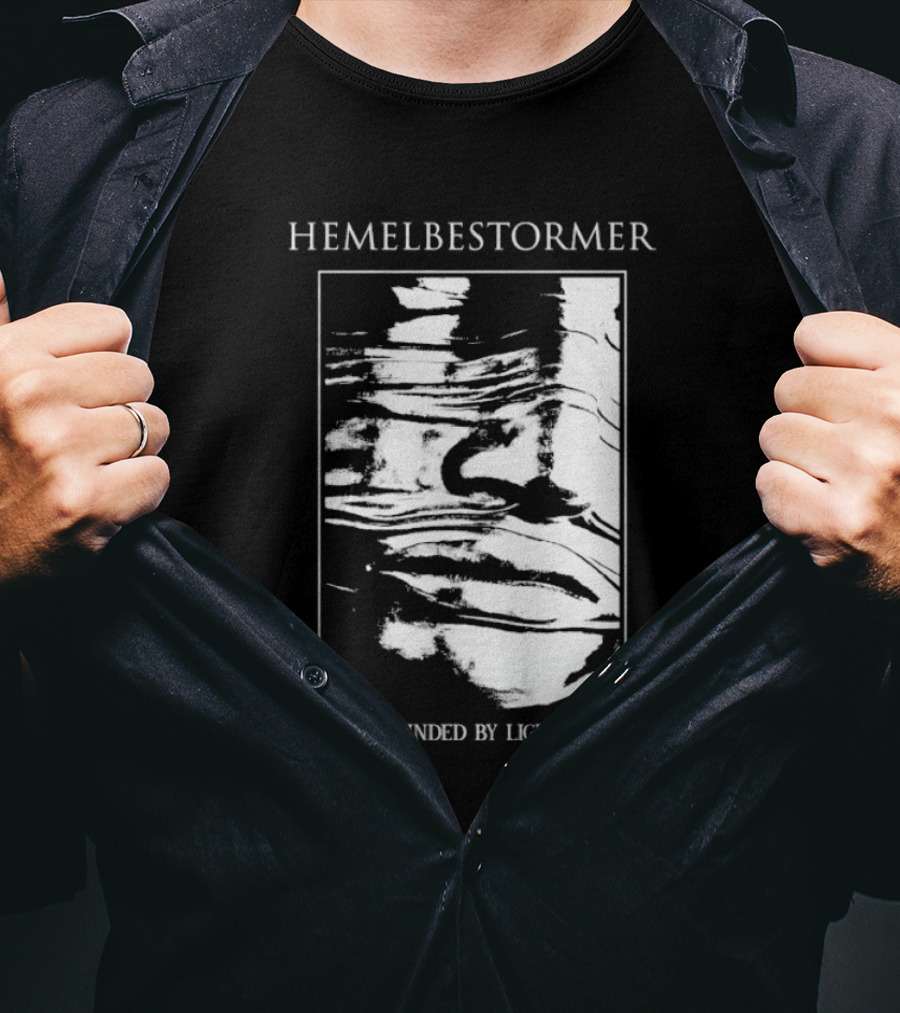 Hemelbestormer Blinded By Light Abstract Black And White Graphic T-Shirt