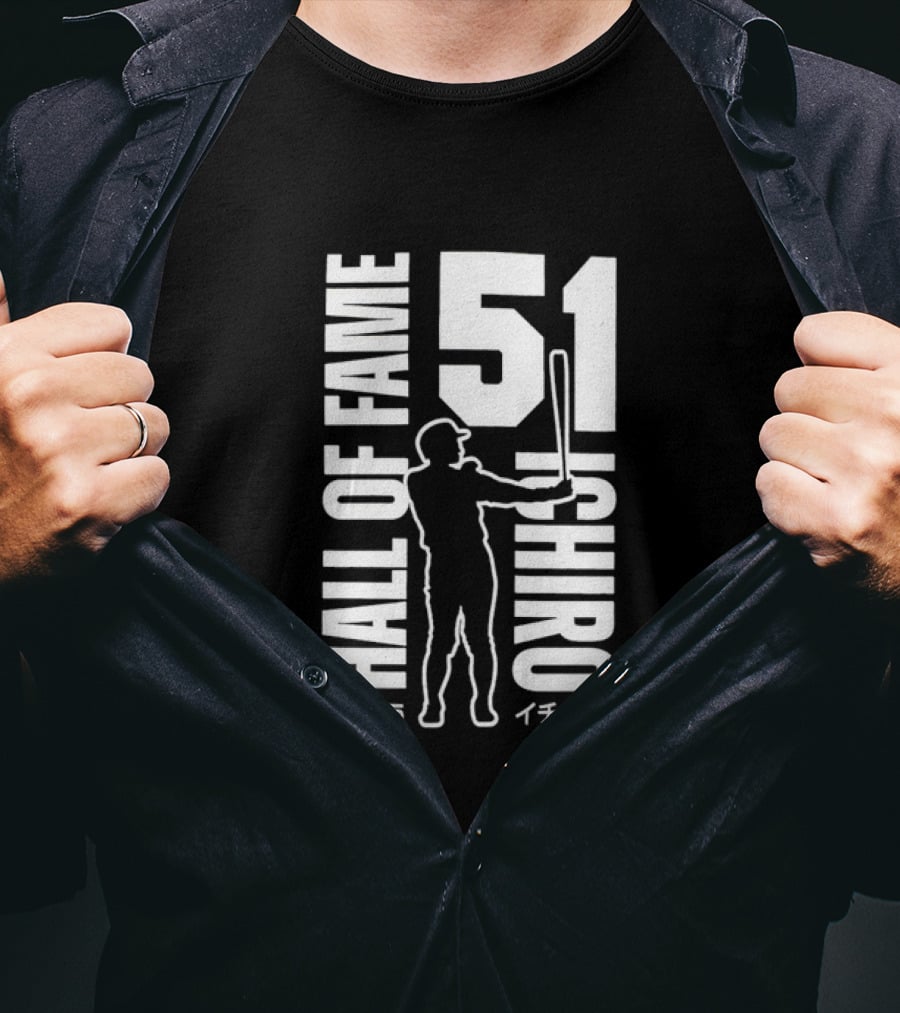 Ichiro Suzuki 51 Hall Of Fame 2025 Baseball Mariners T-Shirt