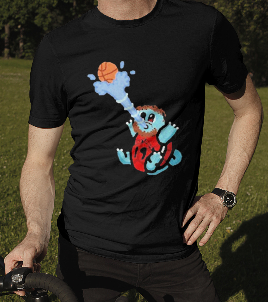 Jakob Poeltl Squirtle Toronto Raptors Basketball Fusion T-Shirt