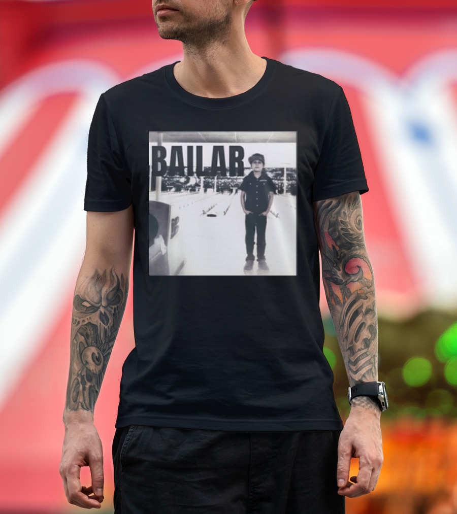 Jamesisnotverynice Bailar Bowling Alley Scene with Child in Cap T-Shirt