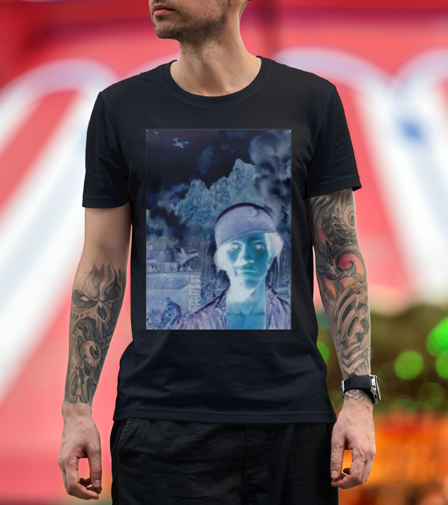 Janelledrtysoul Tyler Joseph Clancy Madrid Psychedelic Negative Mountain Portrait T-Shirt
