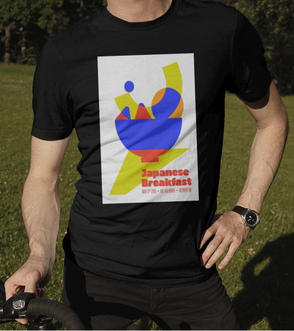 Japanese Breakfast May 3 2025 The Fillmore Detroit MI Abstract Shapes Bowl Design T-Shirt