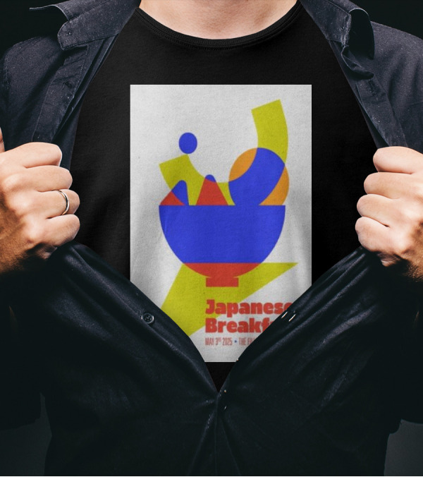 Japanese Breakfast May 3 2025 The Fillmore Detroit MI Abstract Shapes Bowl Design T-Shirt