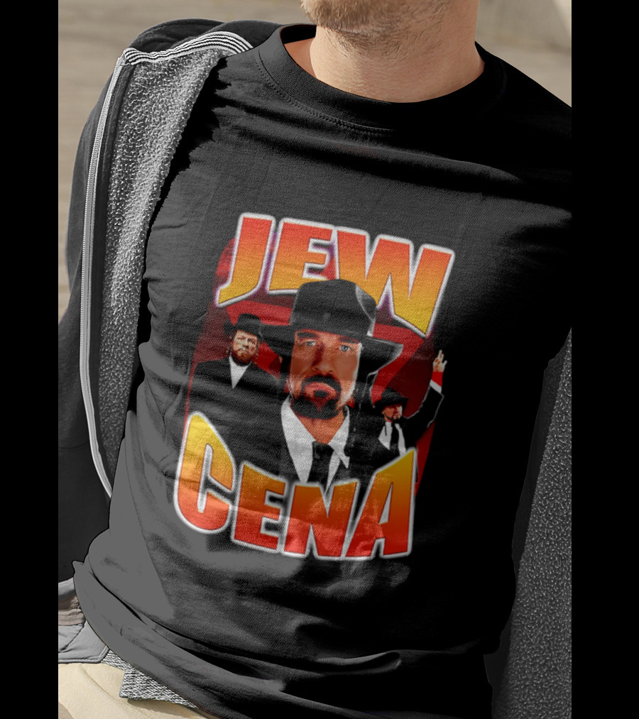 Jew Cena Fedora Hat Jewish Attire Ensemble T-Shirt