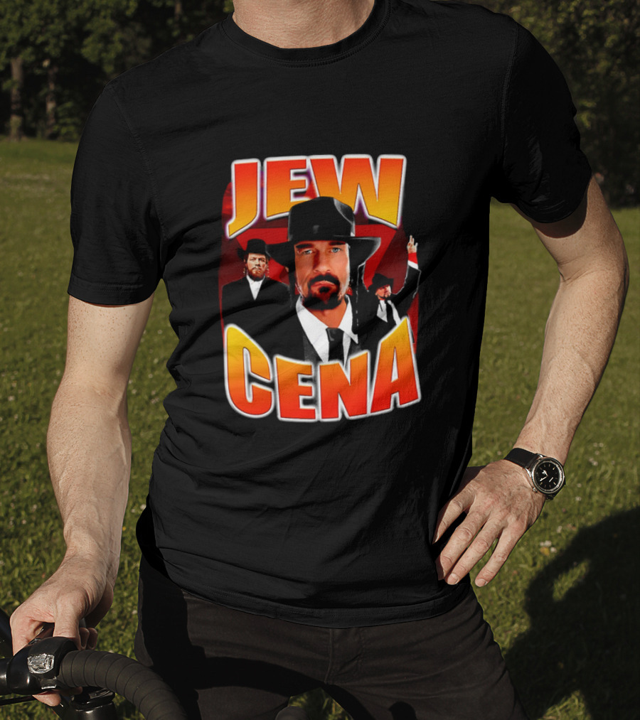 Jew Cena Fedora Hat Jewish Attire Ensemble T-Shirt