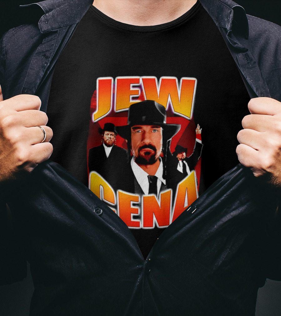 Jew Cena Fedora Hat Jewish Attire Ensemble T-Shirt