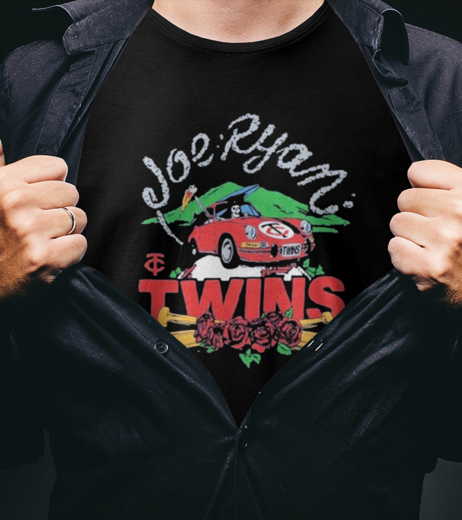 Joe Ryan Grateful Dead Road Trip Minnesota Twins Baseball Roses T-Shirt