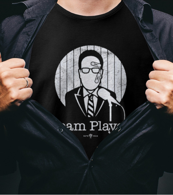 John Sterling Team Player Microphone Portrait Nestor Cortes T-Shirt