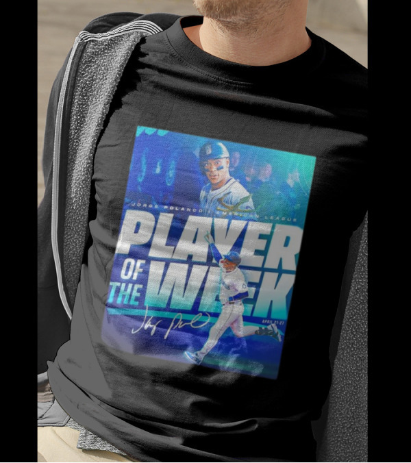 Jorge Polanco American League Player Of The Week April 21-27 Signature T-Shirt
