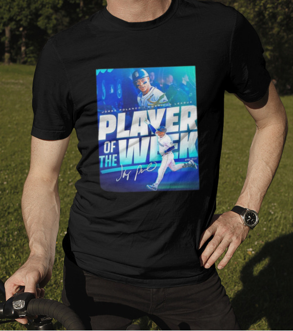 Jorge Polanco American League Player Of The Week April 21-27 Signature T-Shirt