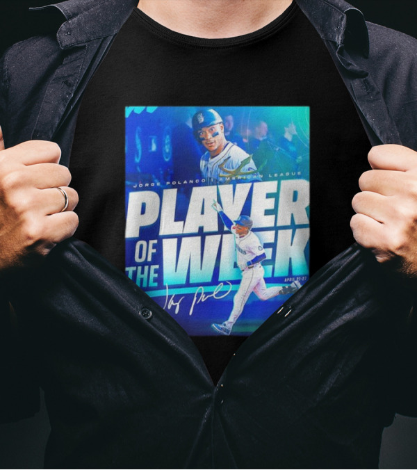 Jorge Polanco American League Player Of The Week April 21-27 Signature T-Shirt