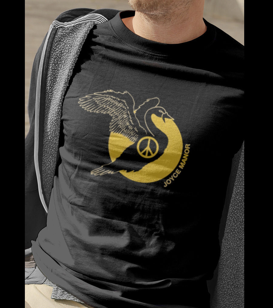 Joyce Manor Peace Swan With Peace Symbol Circle T-Shirt