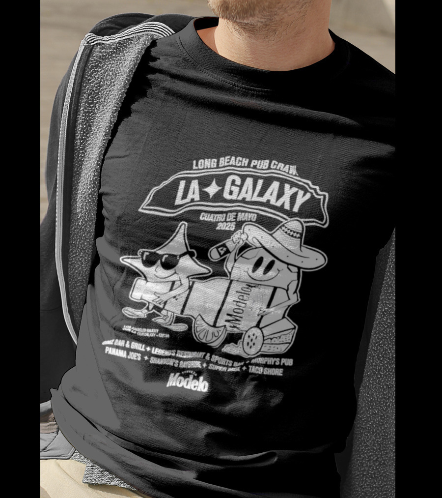 LA Galaxy Long Beach Pub Crawl Summer Vibe Festivities T-Shirt