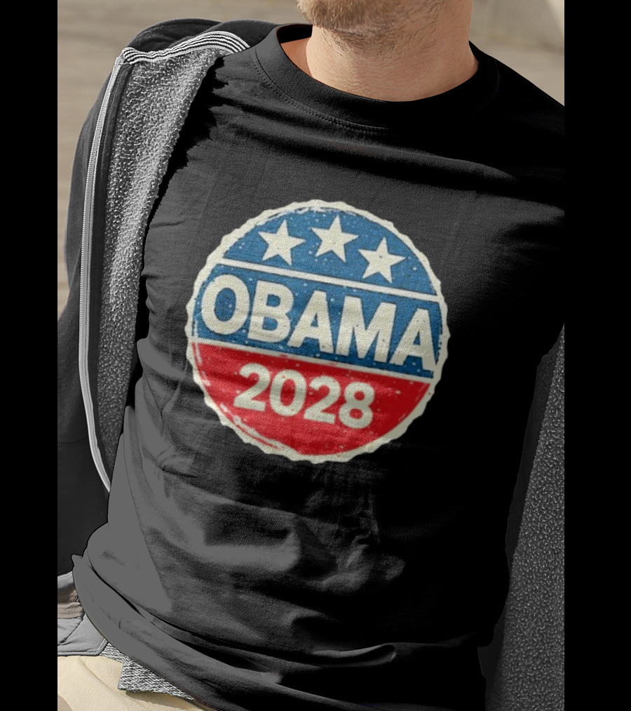 Lisa Guerrero Obama 2028 Three Star Blue Red T-Shirt