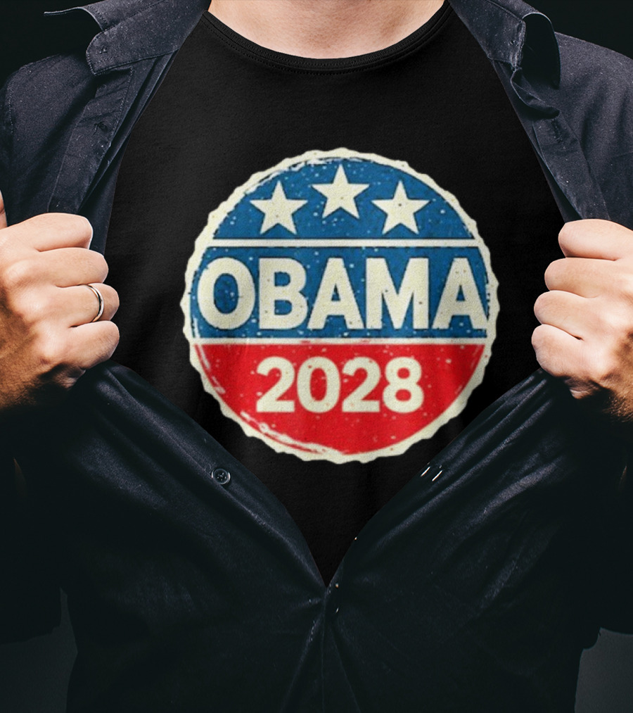 Lisa Guerrero Obama 2028 Three Star Blue Red T-Shirt