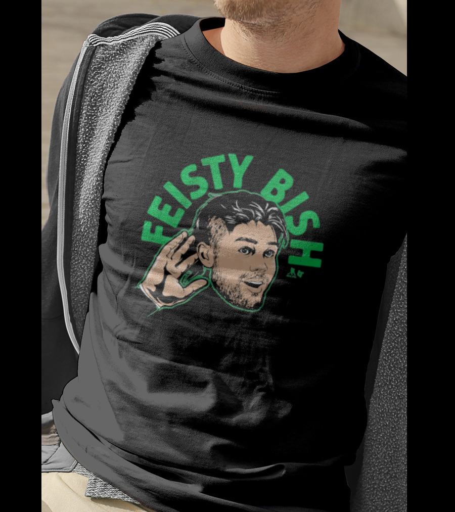 Feisty Bish Hand Gesture Illustration With Lian Bischel Artwork T-Shirt