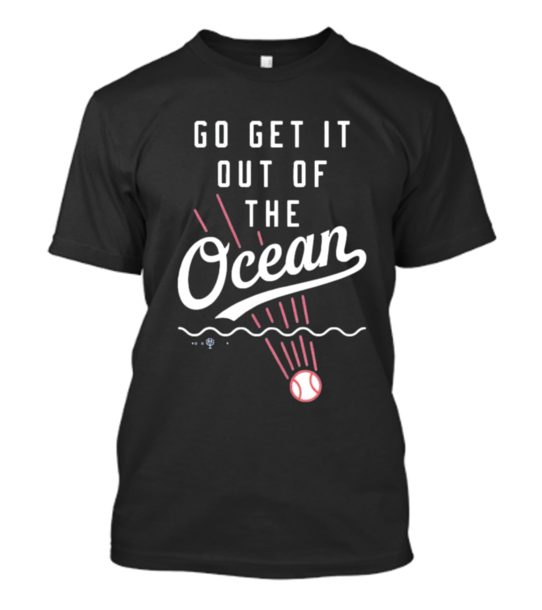 Los Angeles Dodgers Go Get It Out Of The Ocean Baseball Wave T-Shirt