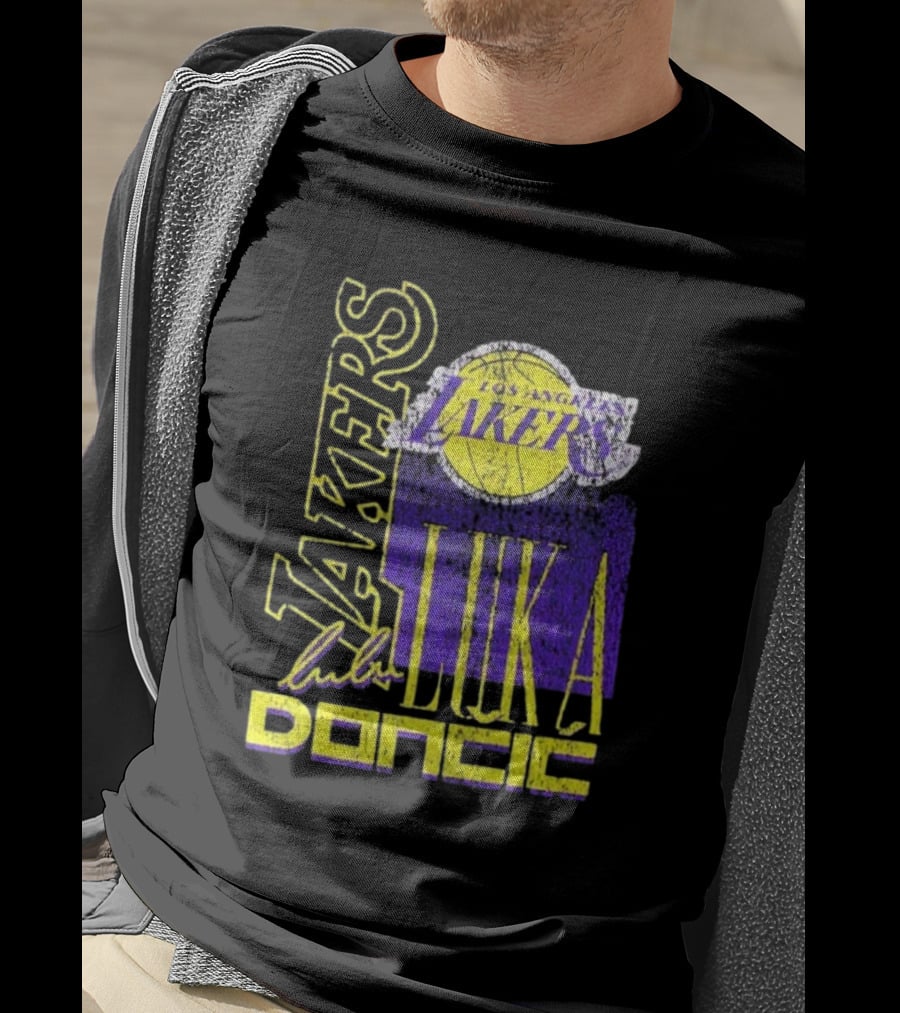 Los Angeles Lakers Luka Doncic NBA Player New Era T-Shirt