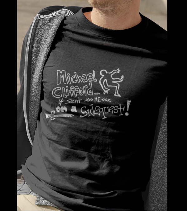 Michael Clifford Sent Me On A Sidequest Stick Figure Sword Adventure T-Shirt