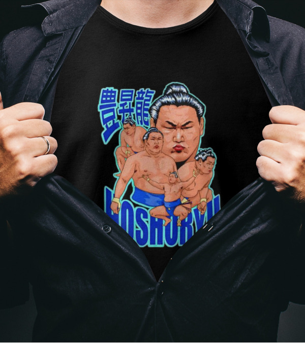 Hoshoryu Mongolian Sumo Wrestler Character Art T-Shirt