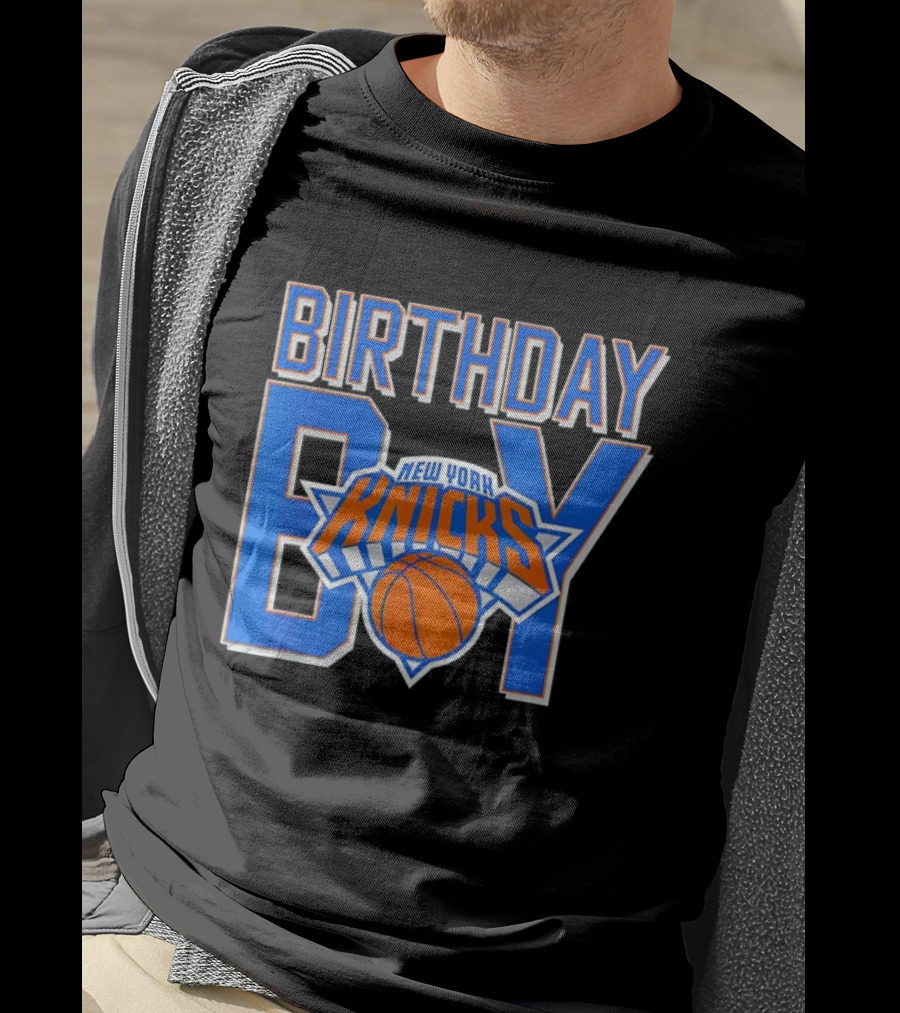 New York Knicks NBA Birthday Boy Basketball Fan Apparel T-Shirt