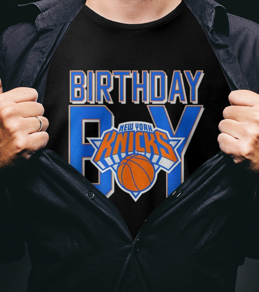 New York Knicks NBA Birthday Boy Basketball Fan Apparel T-Shirt