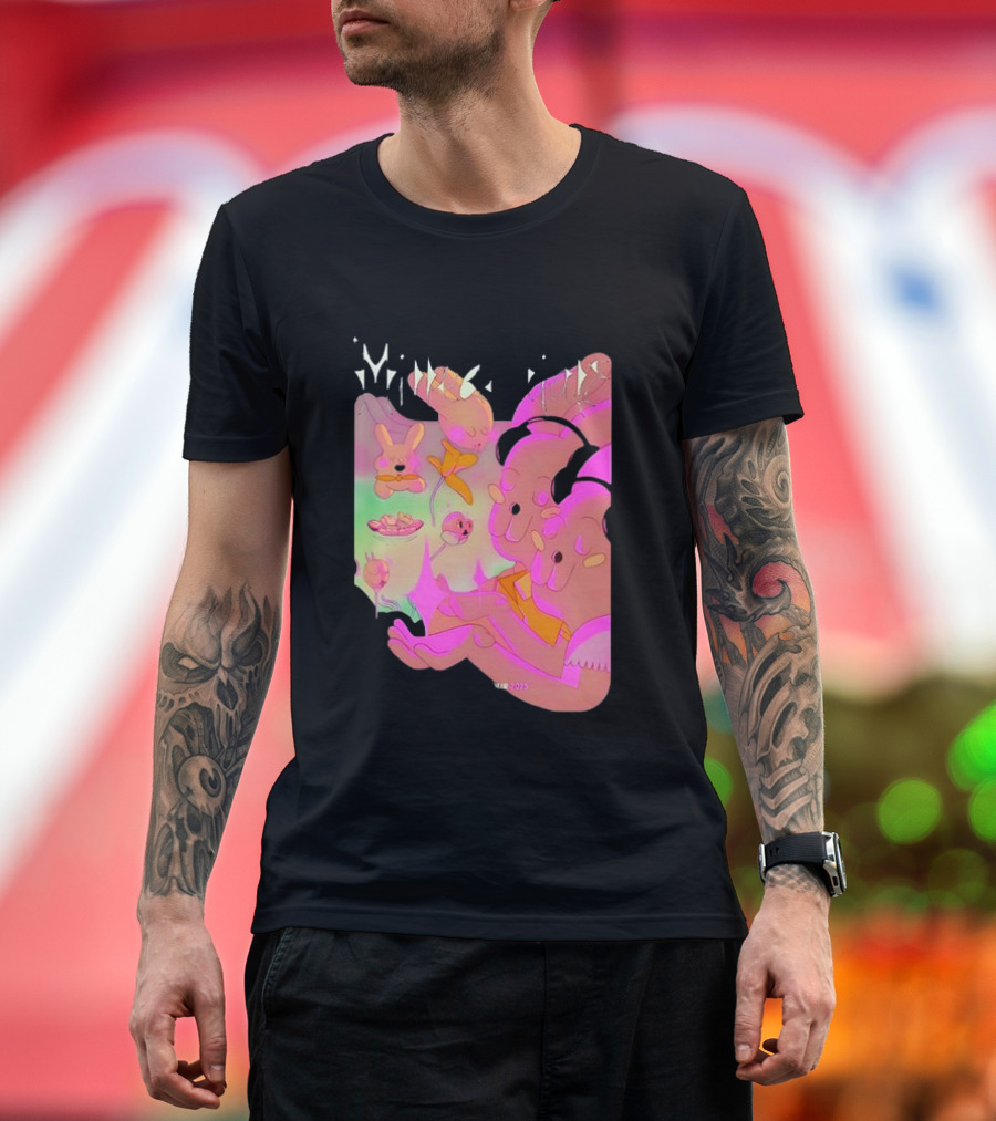 Milledenials Europe Tour 2025 Whimsical Cartoon Characters T-Shirt