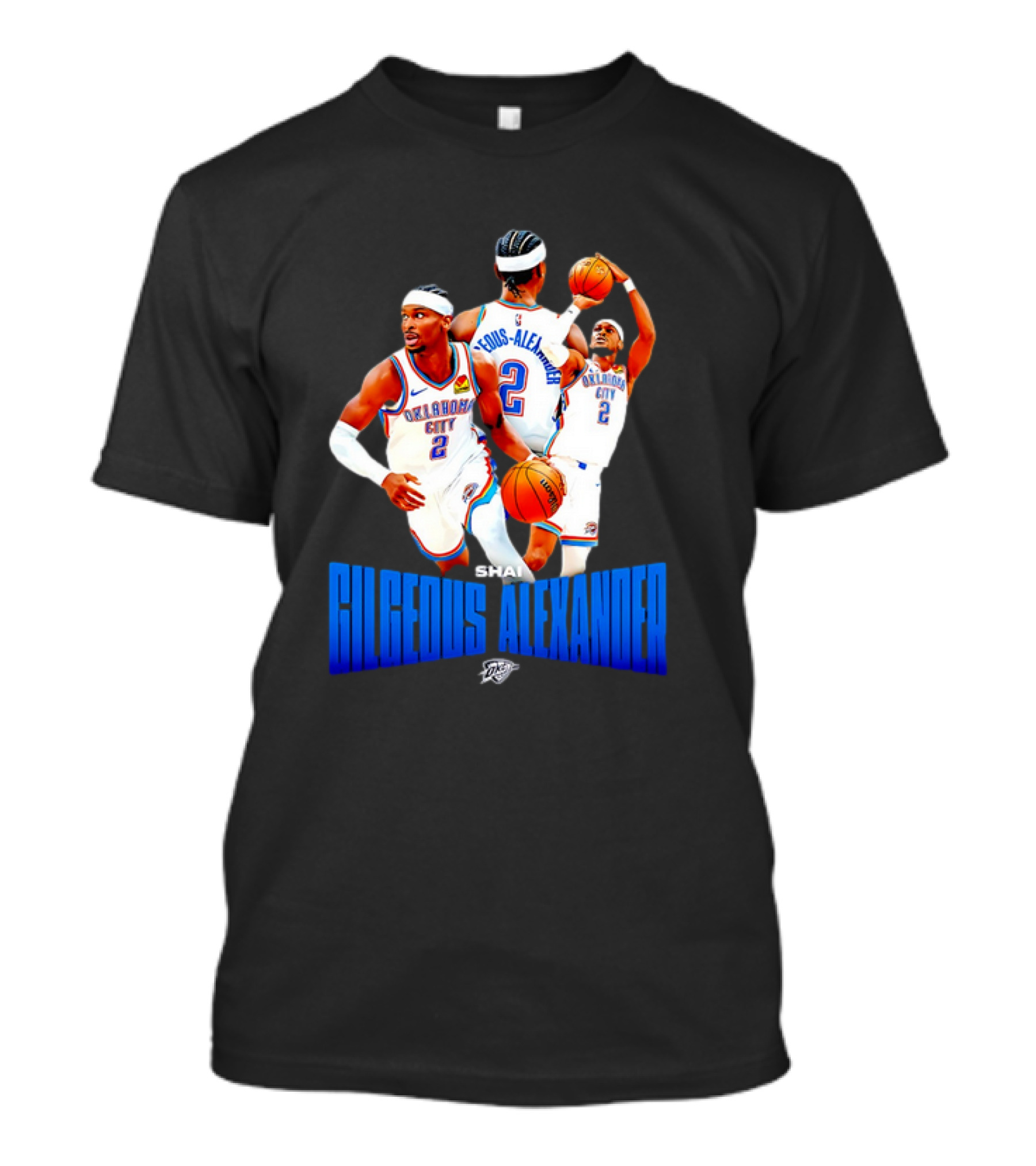 Oklahoma City Thunder Shai Gilgeous-Alexander 2 Basketball Jersey T-Shirt