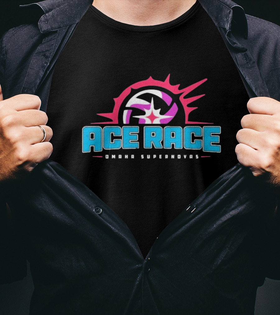Omaha Supernovas Ace Race Volleyball Burst T-Shirt