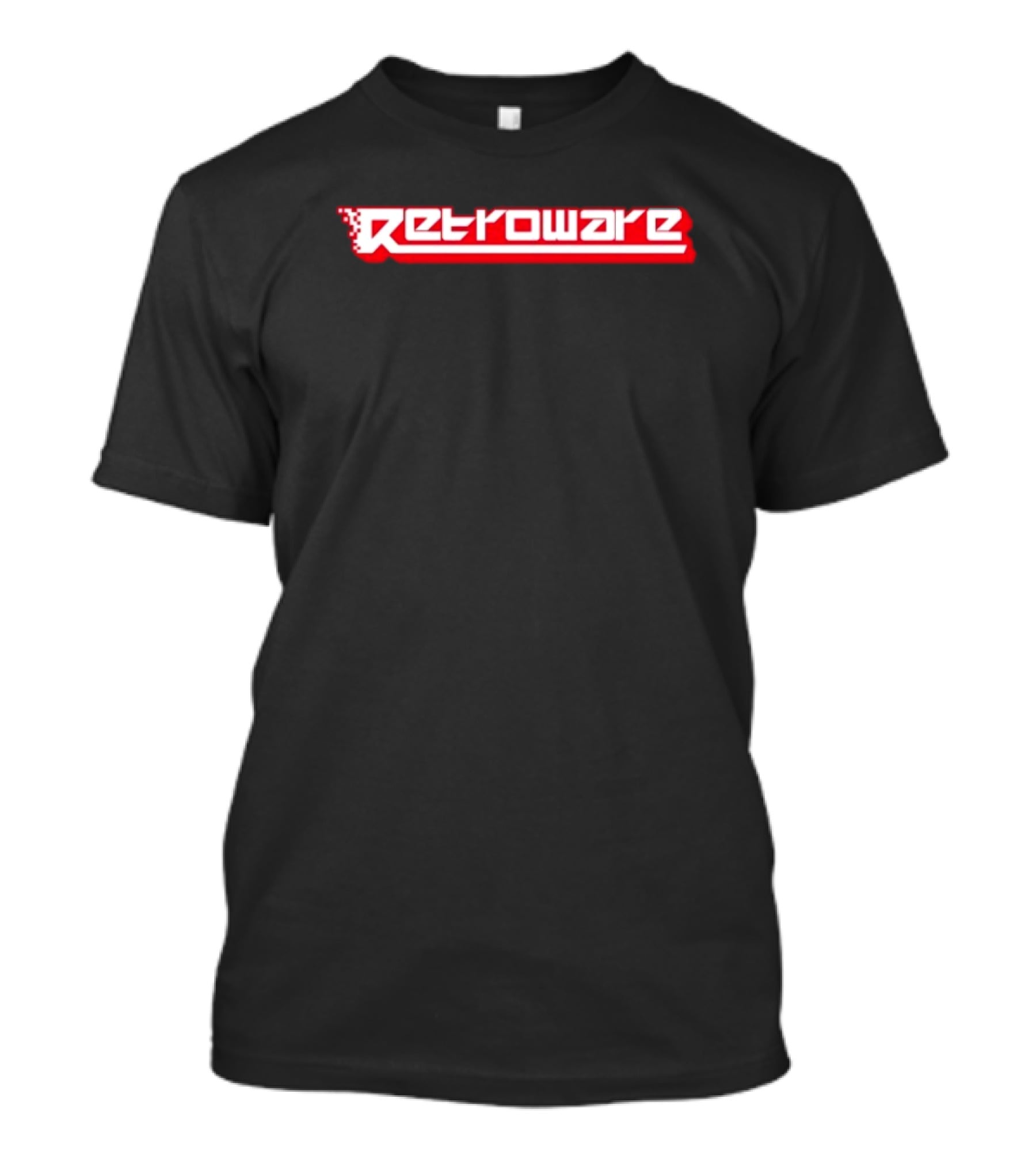 Retroware Pixelated Retro Gaming Style Red Branding T-Shirt