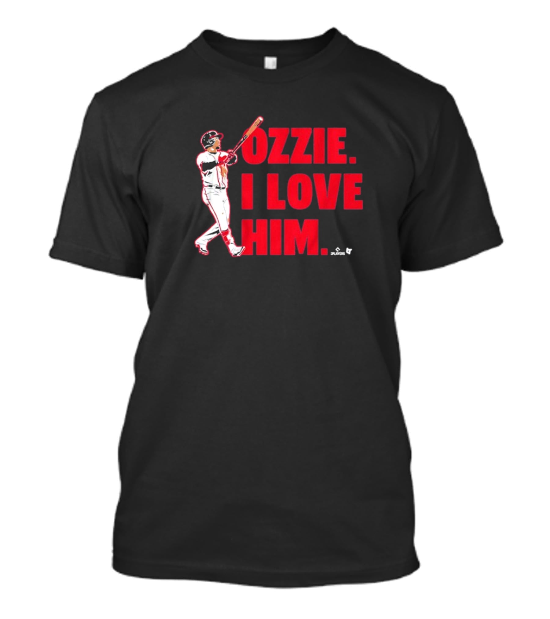 Ozzie I Love Him Baseball Player Swinging Bat T-Shirt