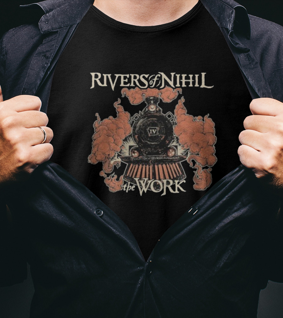 Rivers Of Nihil The Work Train Smoke Engine Graphic T-Shirt