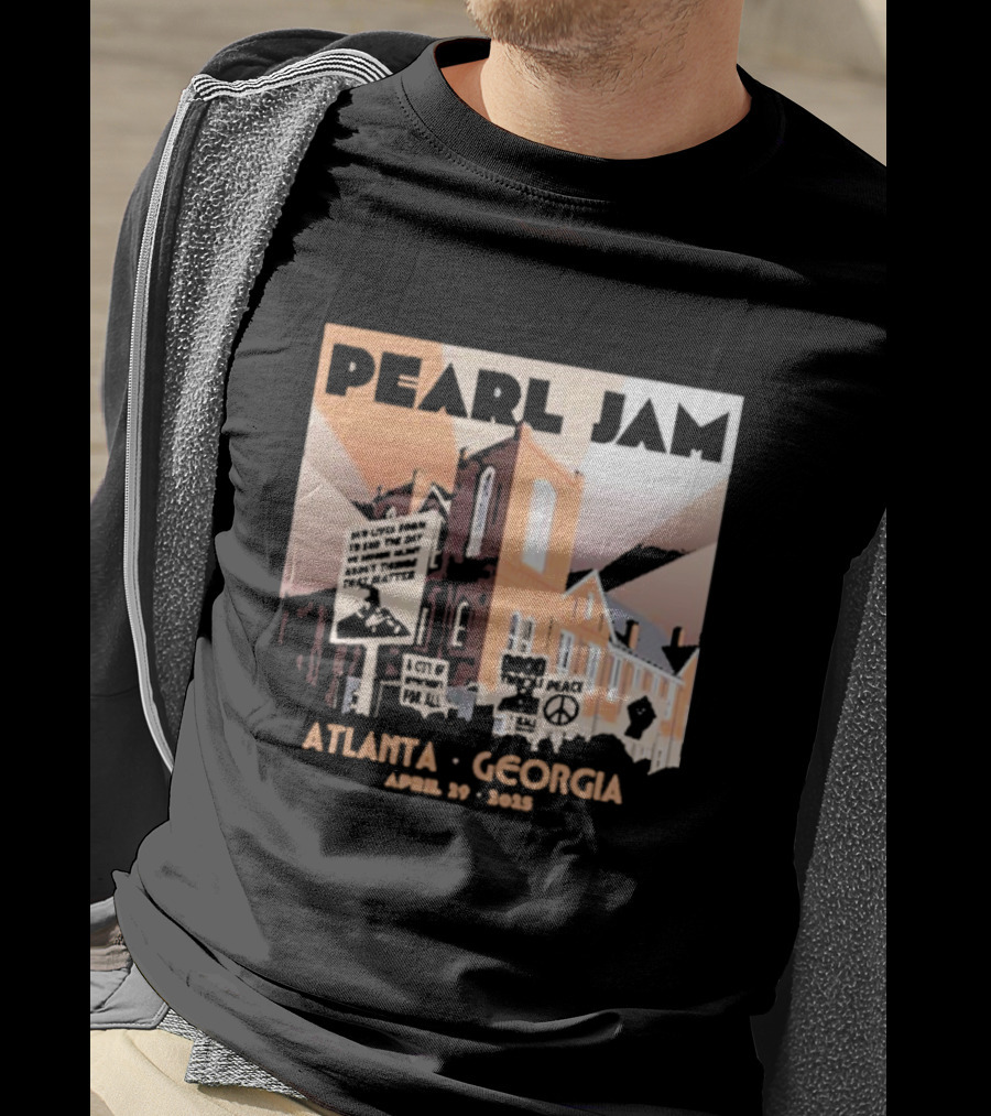 Pearl Jam Atlanta Georgia April 29 2025 Event Dark Matter US Tour T-Shirt