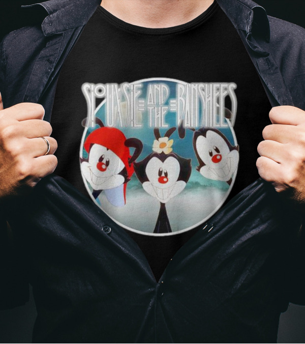 Siouxsie And The Banshees Animaniacs Mashup Design T-Shirt