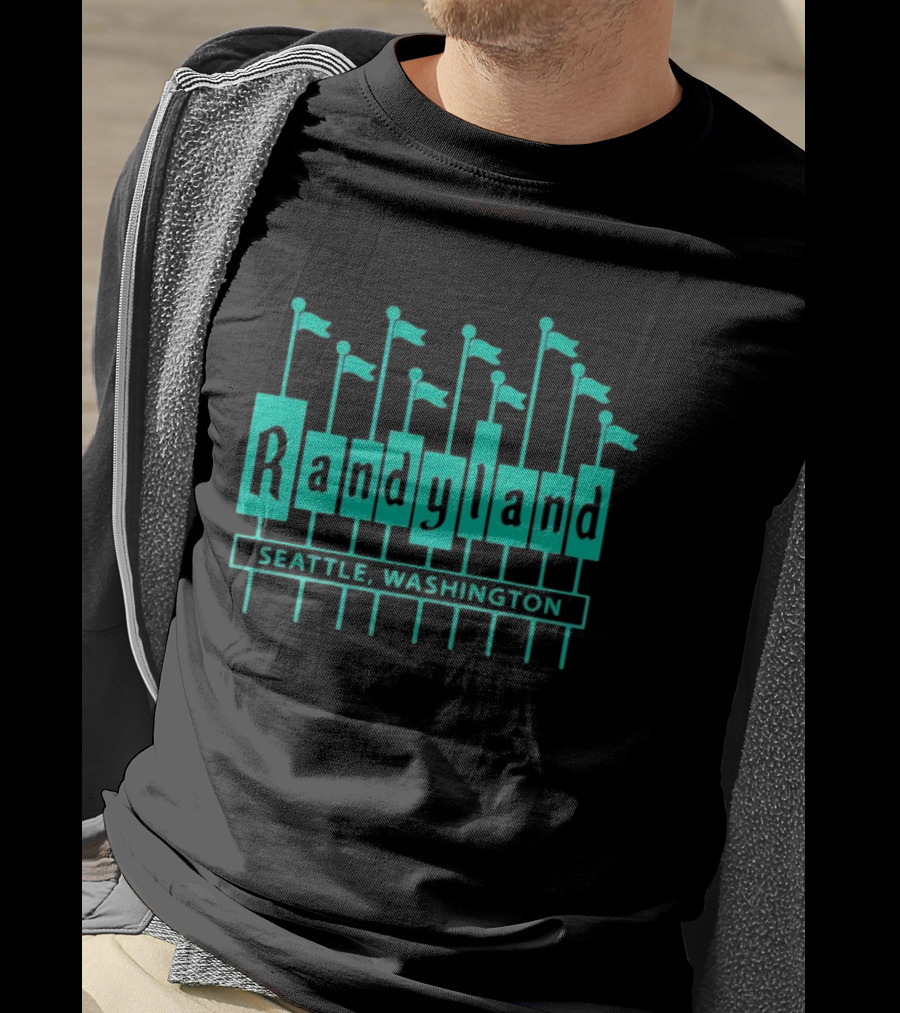 Randyland Seattle Washington Flags T-Shirt