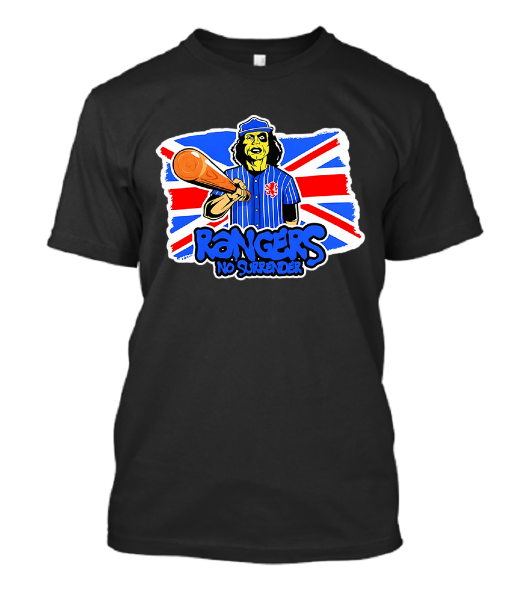 Rangers No Surrender Warrior Baseball British Flag T-Shirt