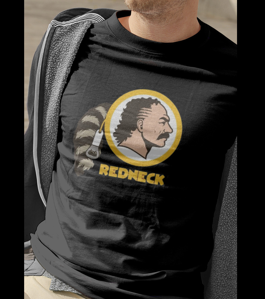 Redneck Team Washington Redskins Raccoon Tail Logo T-Shirt