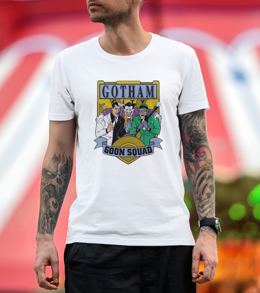 Gotham City Goon Squad Joker Riddler Trios T-Shirt
