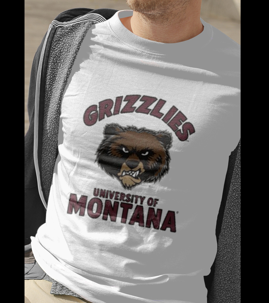 Grizzlies University Of Montana Bear Head T-Shirt