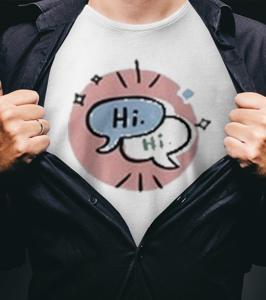 Heartstopper Hi Hi Love Story Conversation Bubbles T-Shirt