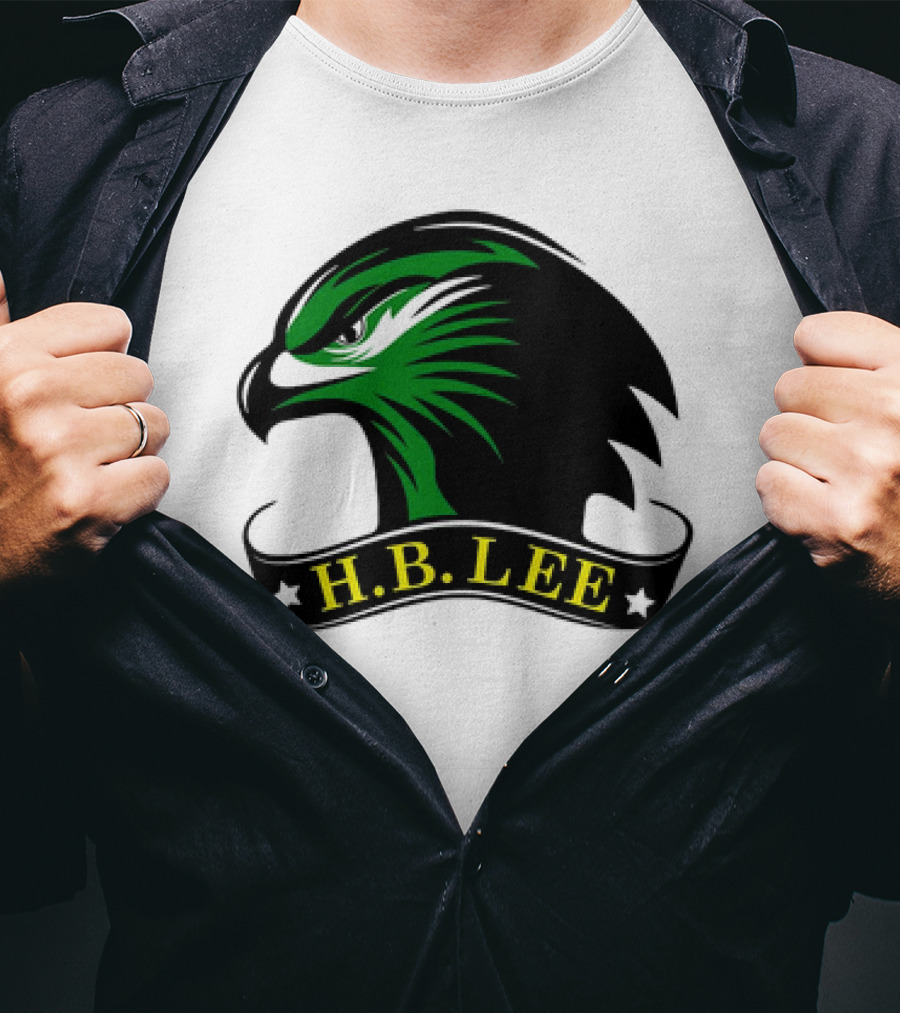 H.B. Lee Green Eagle Emblem T-Shirt