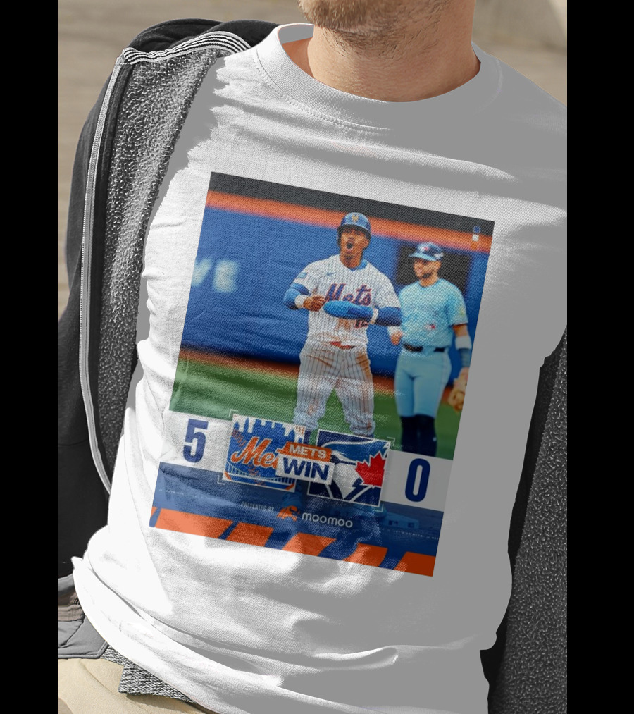 New York Mets Win 5-0 Toronto Blue Jays April 4 2025 T-Shirt
